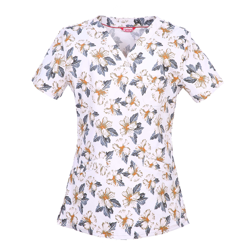 Women's Print Scrub Top - Tailor's Uniform