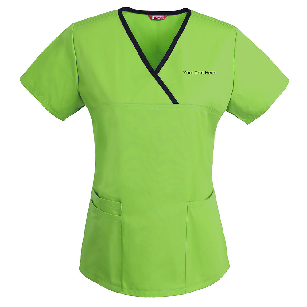 Personalized Embroidered Women's Scrub Top