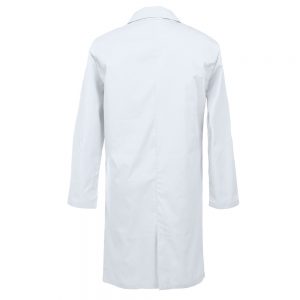 Personalized Embroidered Men’s Lab Coat – White