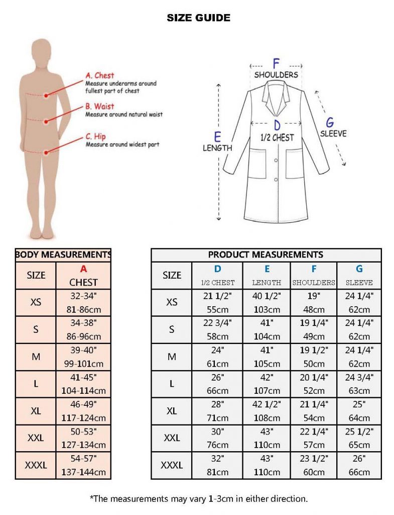 Men s Lab Coat Tailor s Uniform