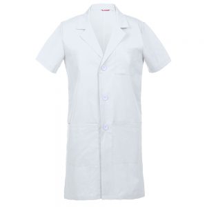 Men’s Lab Coat Short Sleeve – White