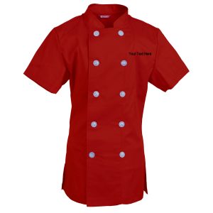 Women’s Chef Coat Short Sleeve Chef Shirt