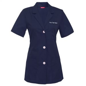 Women’s Custom Personalized 29 Inch Consultation Short Sleeve Lab Coat