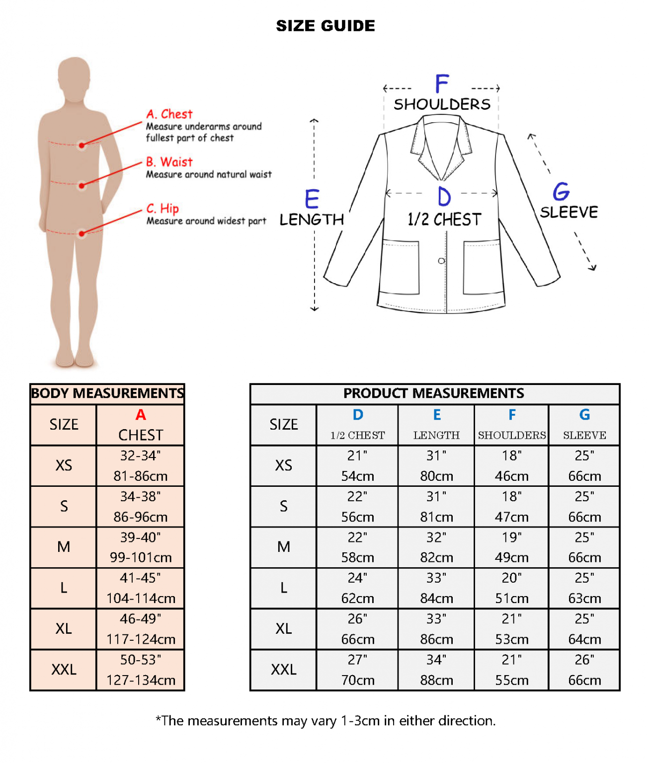Men’s Custom Personalized 31 Inch Consultation Lab Coat Tailor's Uniform