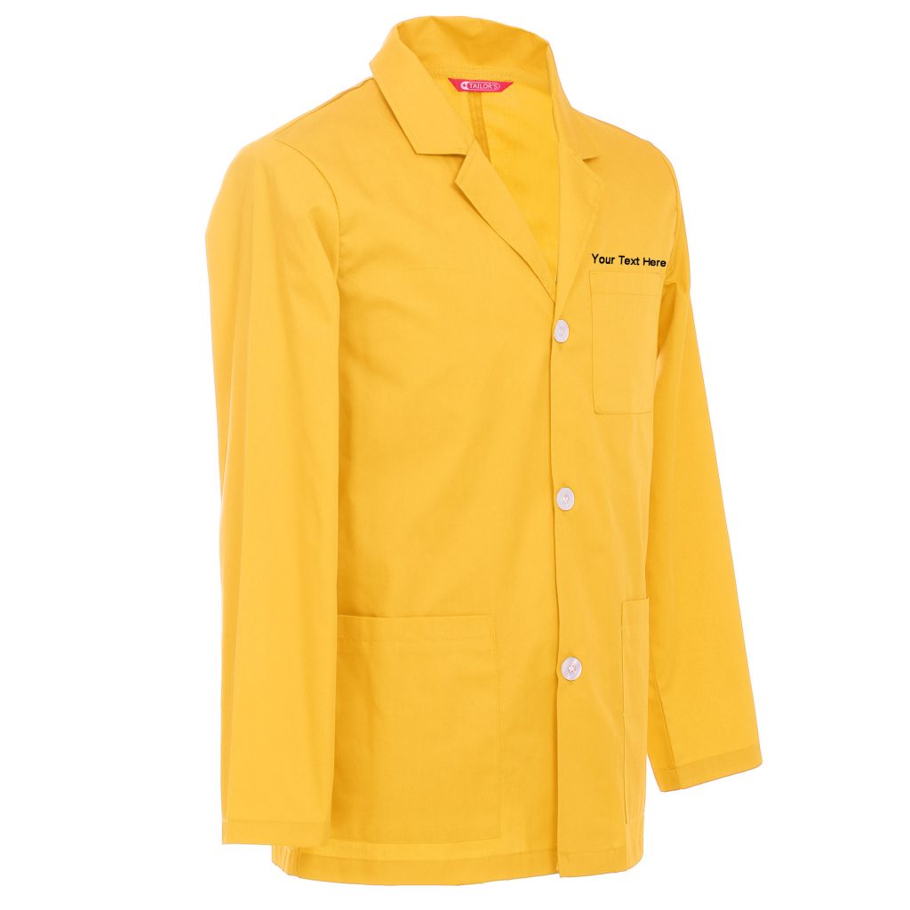 Men’s Custom Personalized 31 Inch Consultation Lab Coat Tailor's Uniform