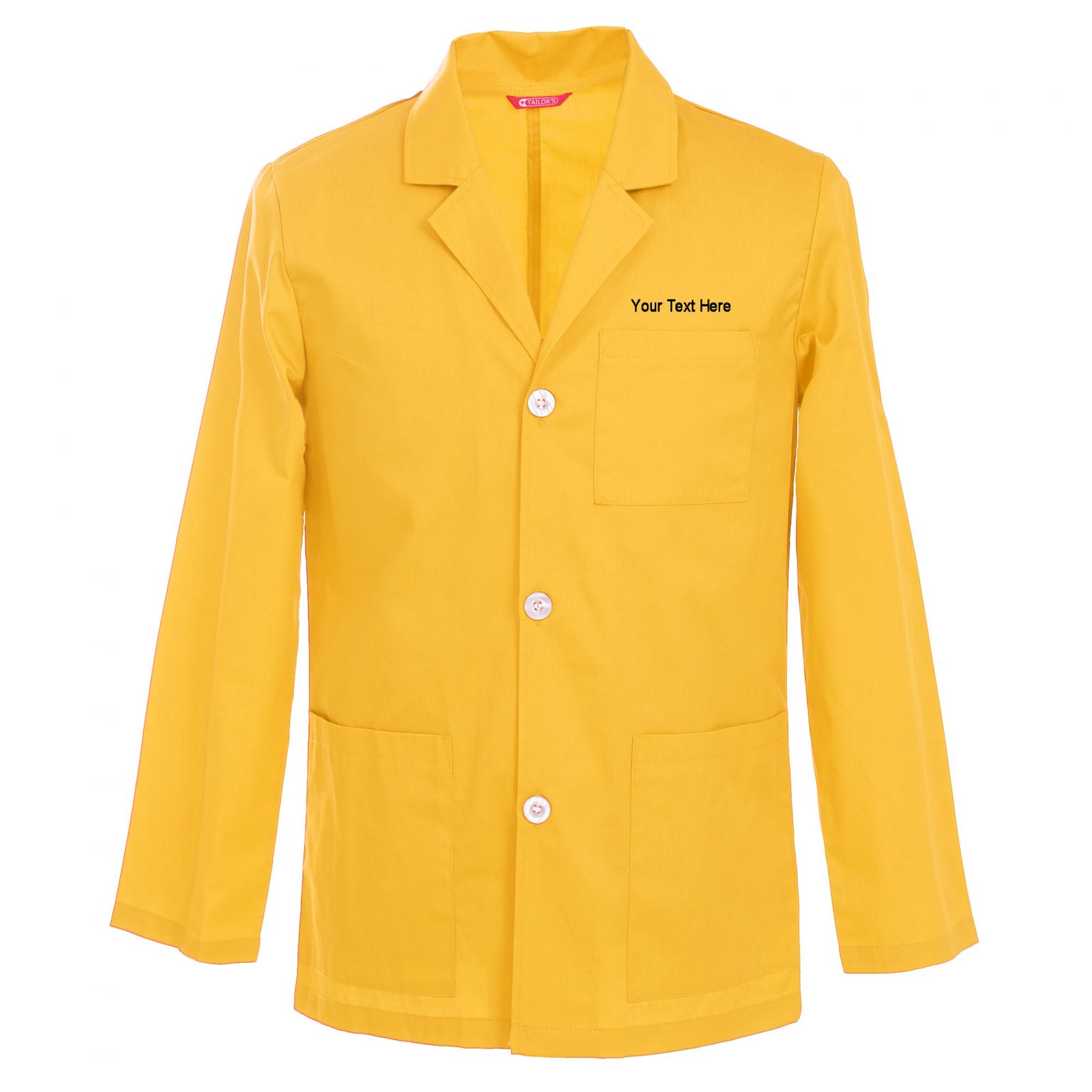 Men’s Custom Personalized 31 Inch Consultation Lab Coat Tailor's Uniform