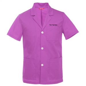 Men’s Custom Personalized 31 Inch Consultation Short Sleeve Lab Coat